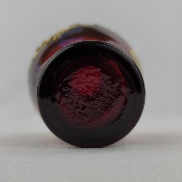 Tre Fouchi 24k Gold Trim Art Glass Bud Vase - Picture 9 of 12